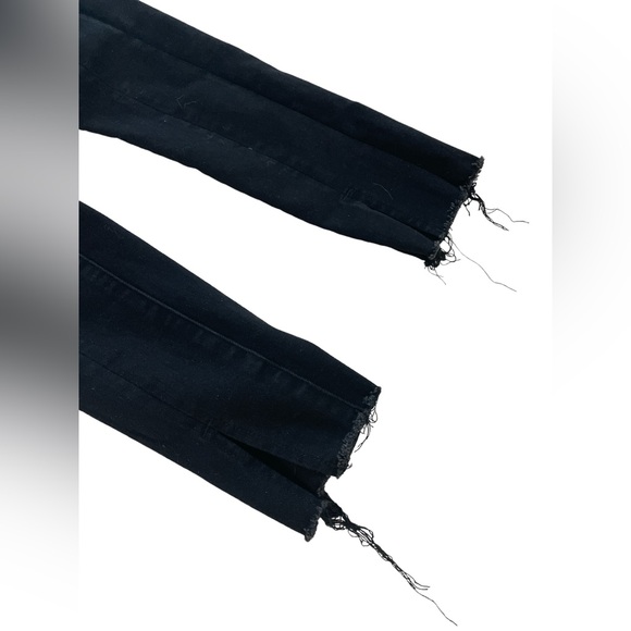 American Eagle Next Level stretch jeggings black jeans 000 skinny slit at ankle - Picture 4 of 7